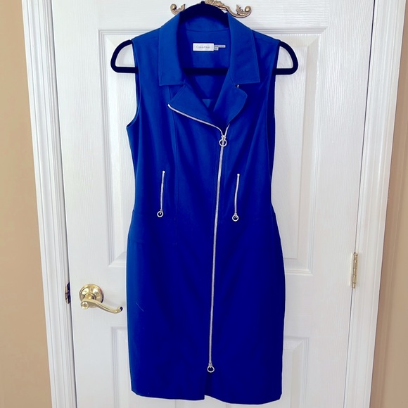 Calvin Klein Dresses & Skirts - Calvin Klein SZ 6 Royal Blue dress ~ Length 37”